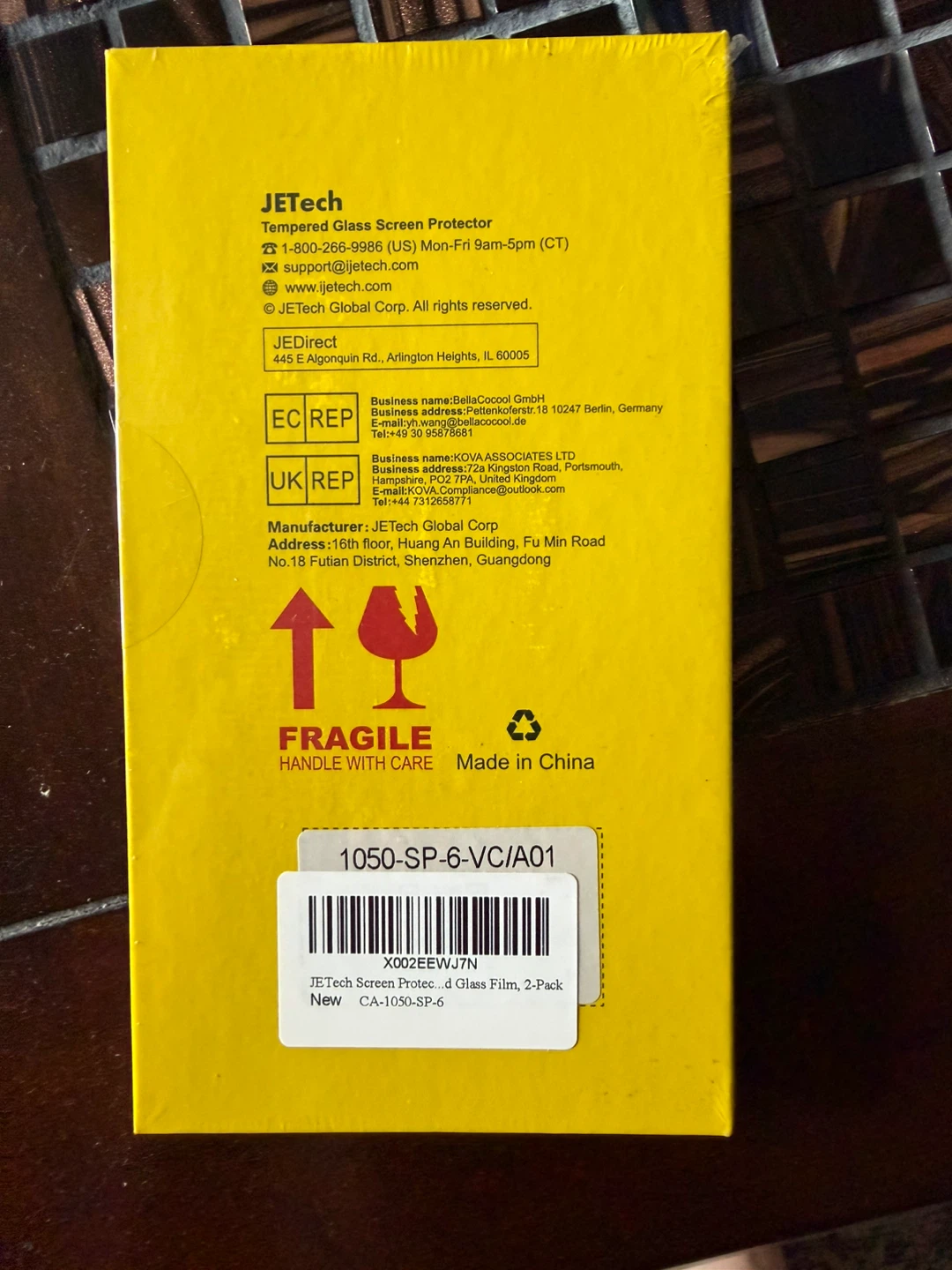 JETech Tempered Glass Screen Protector for iPhone 11/XR 2-Pack - photo 2