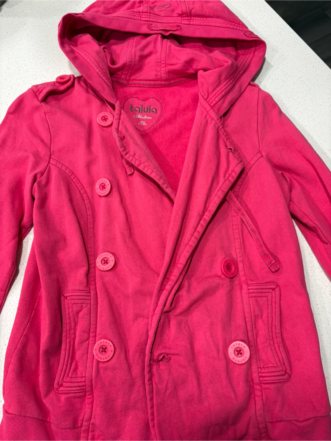 Aritzia Talula Pink Hooded Jacket medium - photo 3