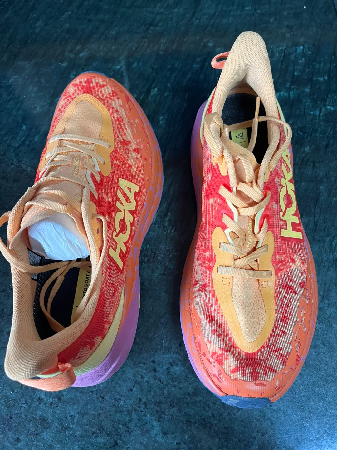 Hoka Speedgoat 6 Wide Women's Trail Running Shoes - Orange/Red