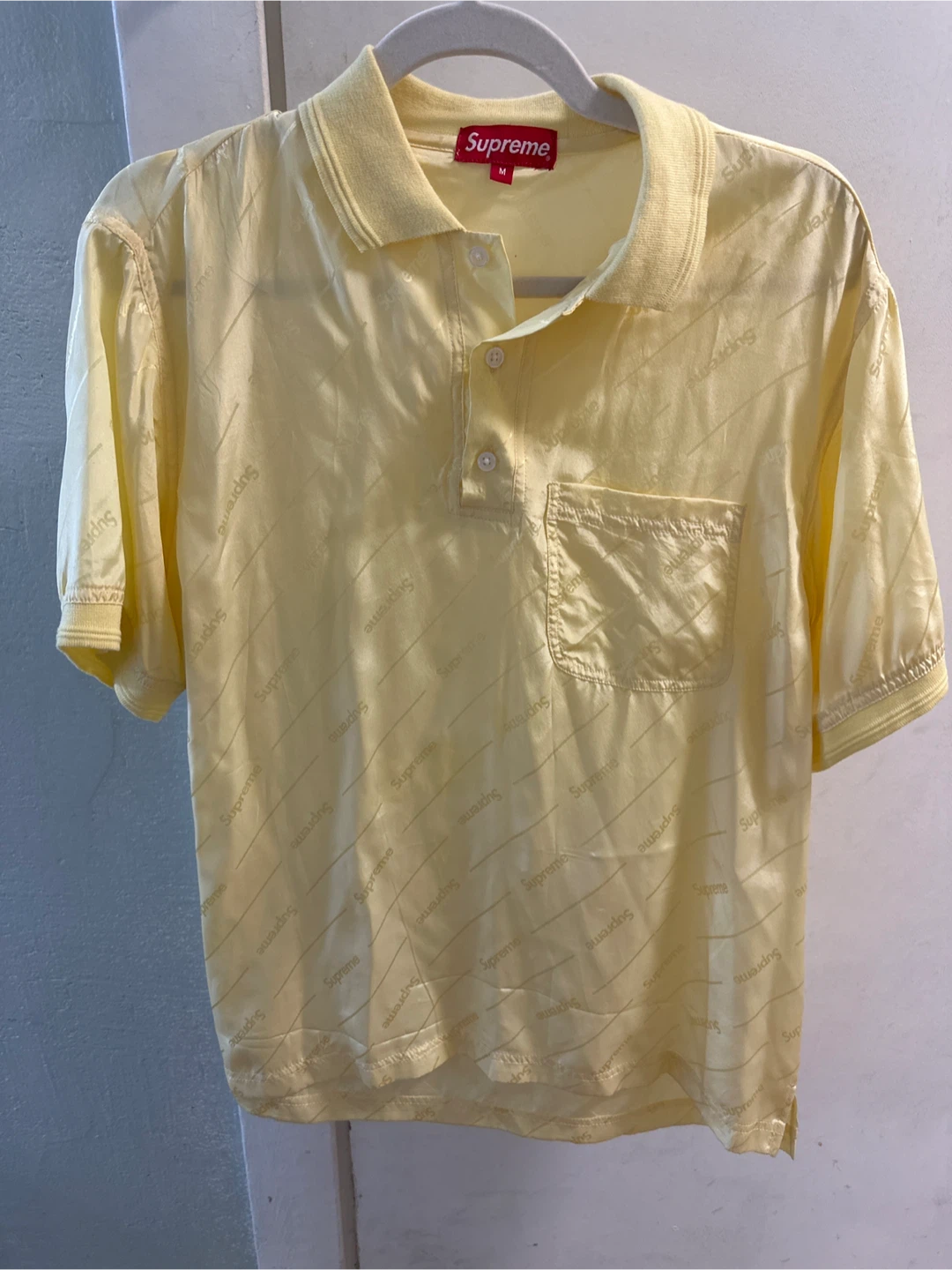 Supreme All Over Logo Polo Shirt