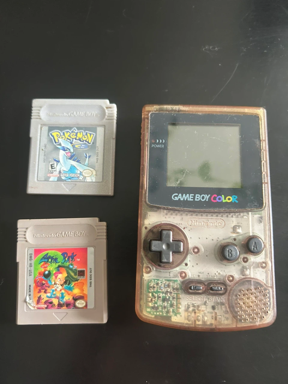 Game Boy Color Pokemon Silver & Atomic Punk  Bundle