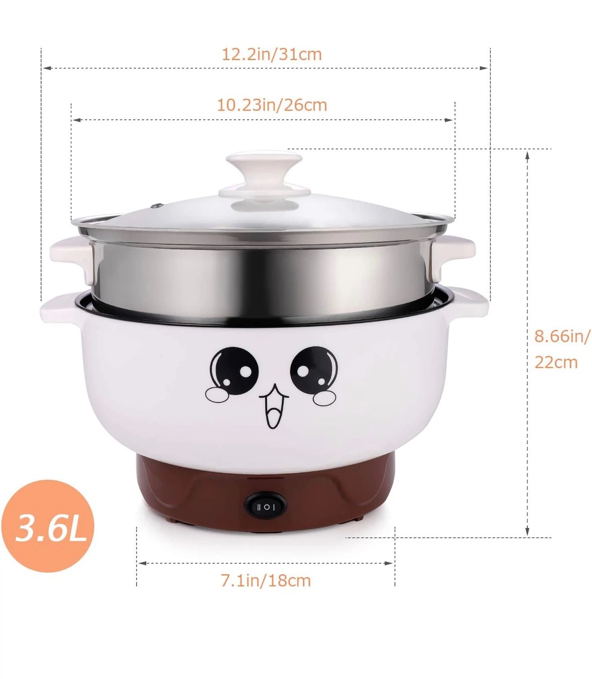 [LAST CHANCE - FINAL WEEK] Electric Hot Pot & Steamer - photo 3