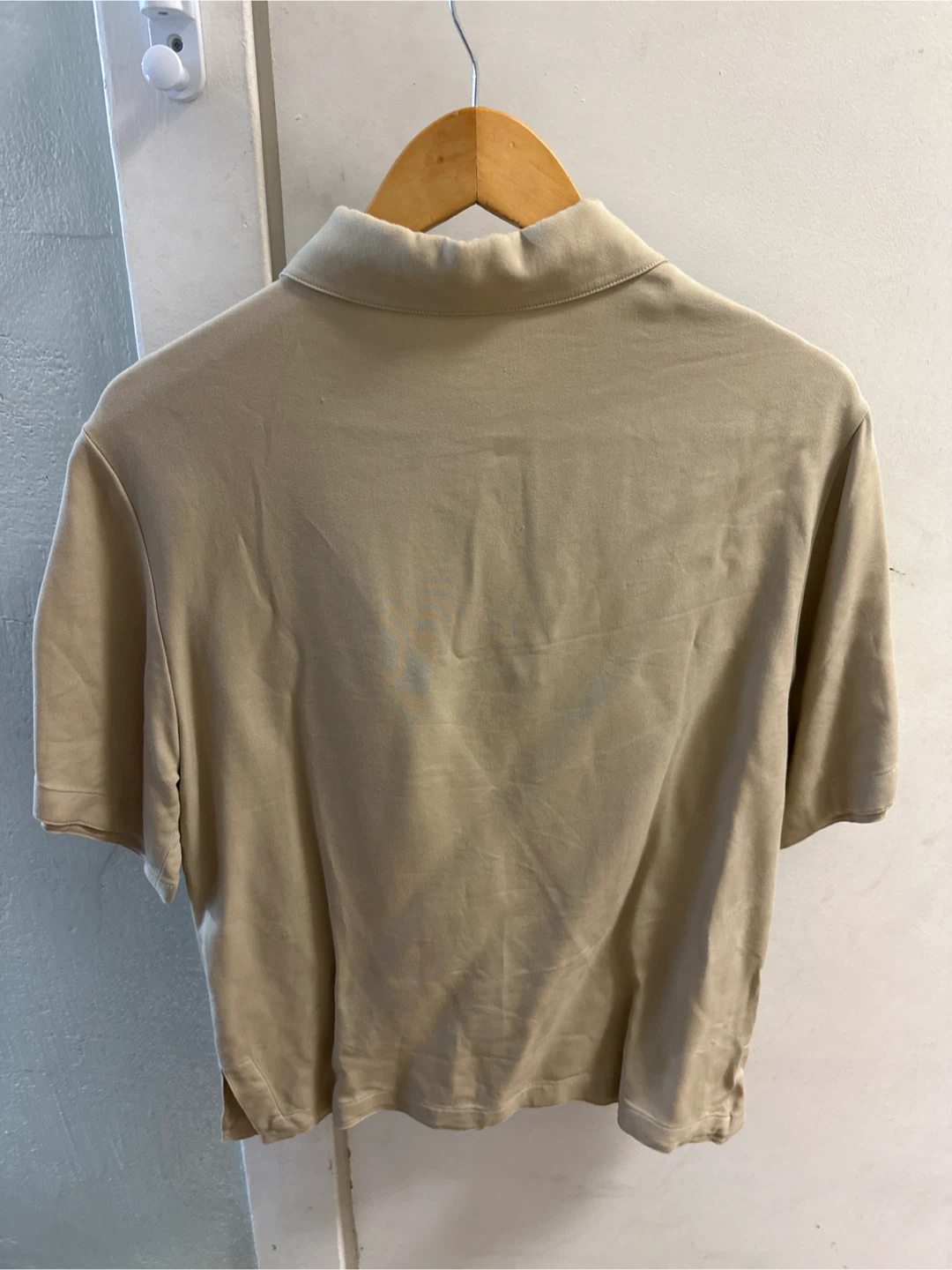 Sandro Beige Zip Polo Shirt - photo 2