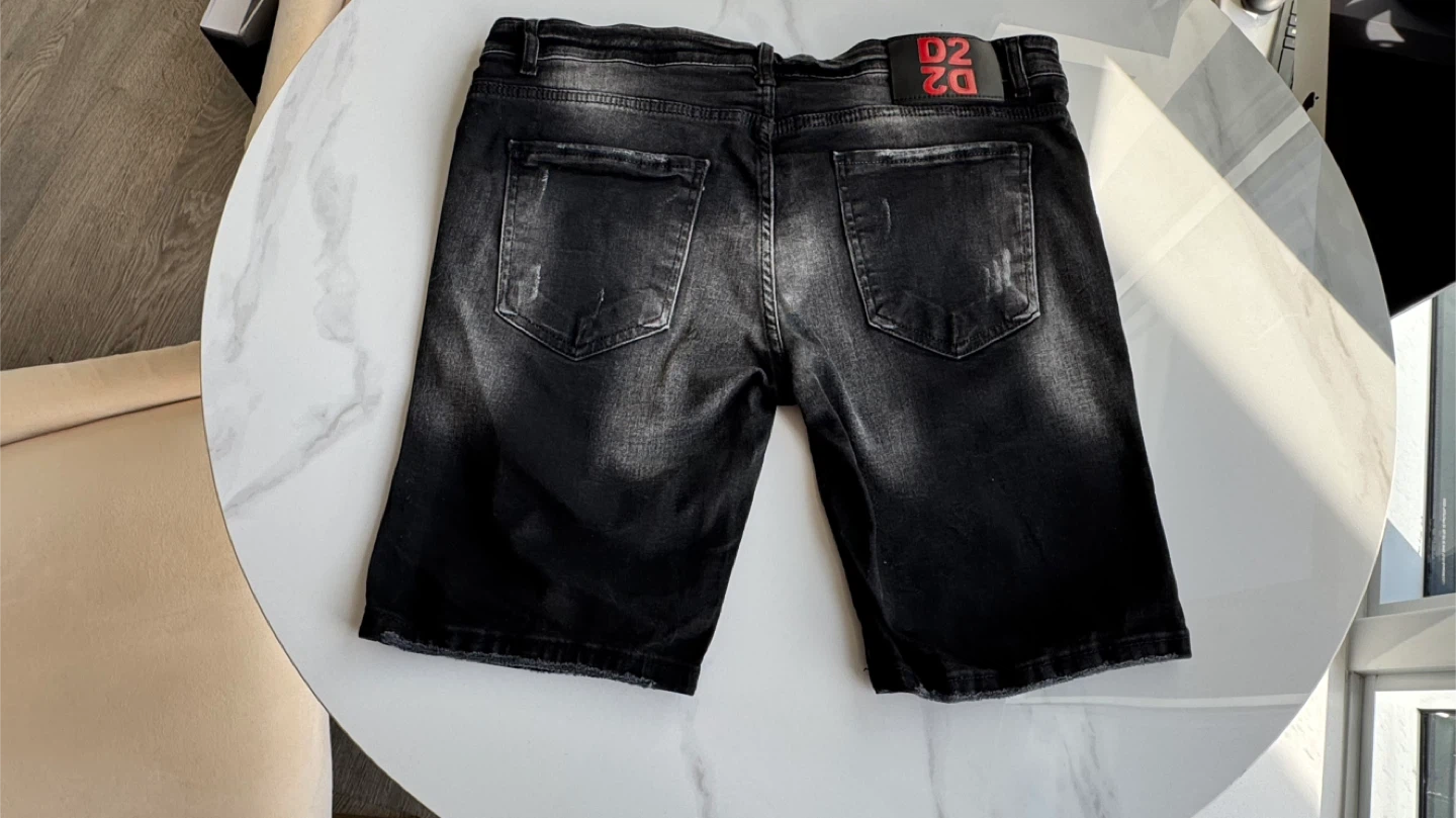DSQUARED2 Black Denim Shorts – Size 54 - photo 4