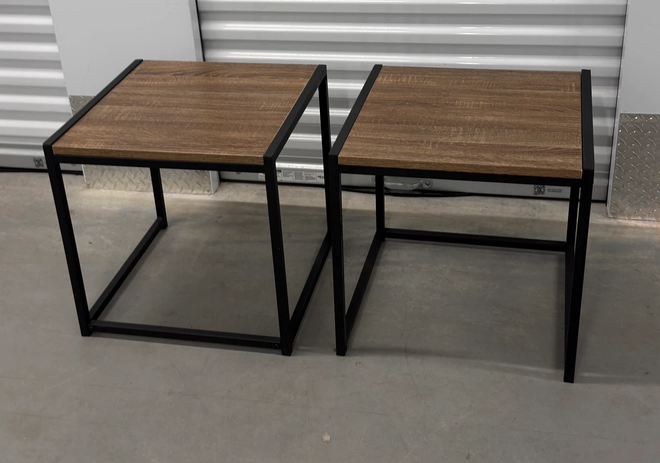 Reversible Nesting End Tables Set of 2