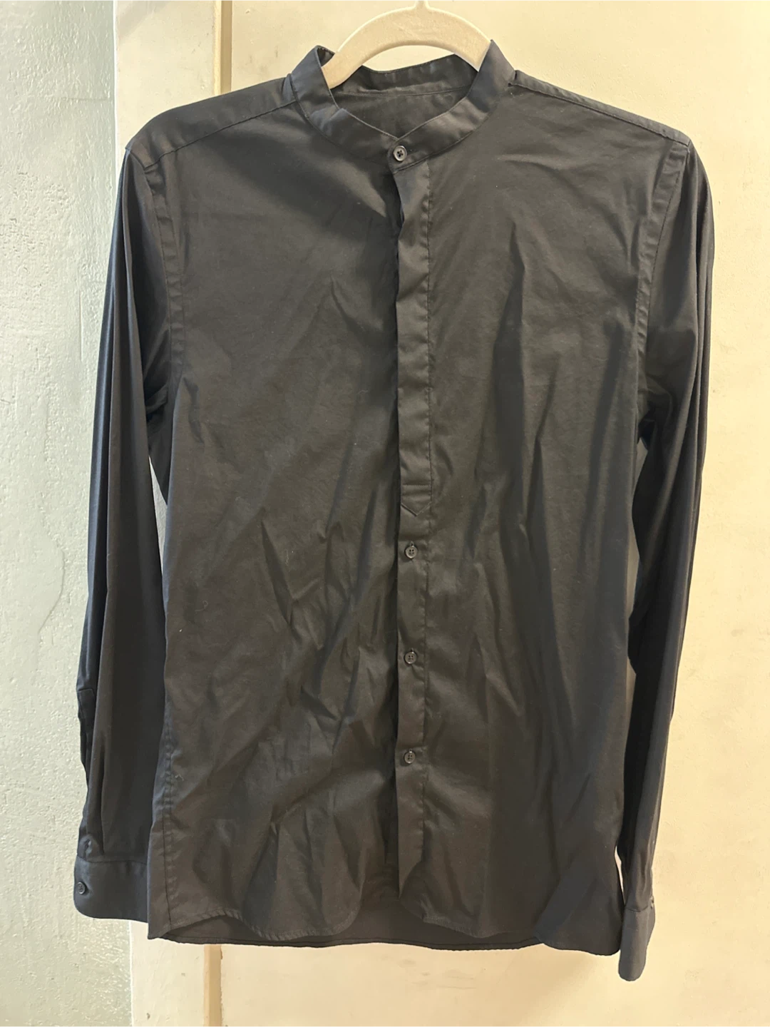 ZARA Slim Fit Band Collar Button-Up Shirt