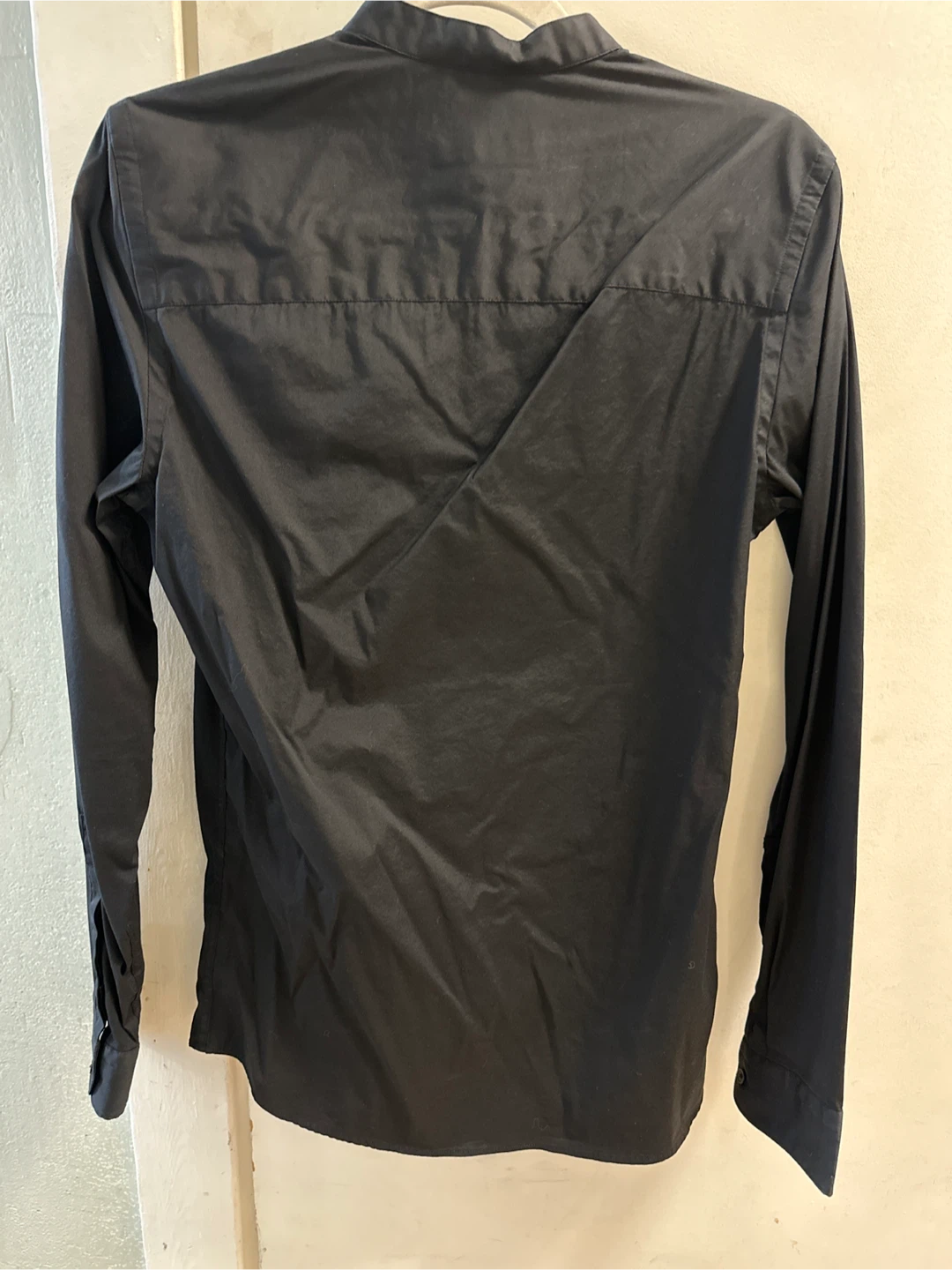 ZARA Slim Fit Band Collar Button-Up Shirt - photo 2