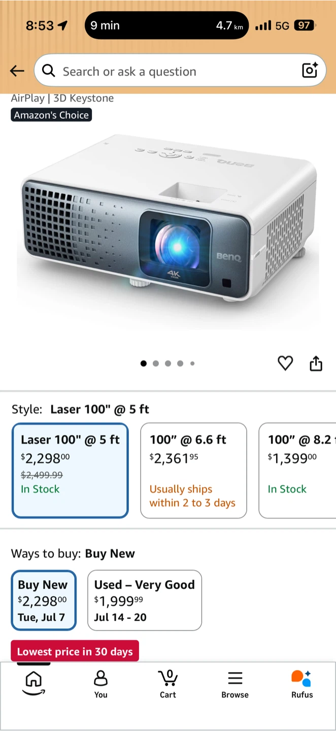BenQ TK710STi Digital Projector - photo 4