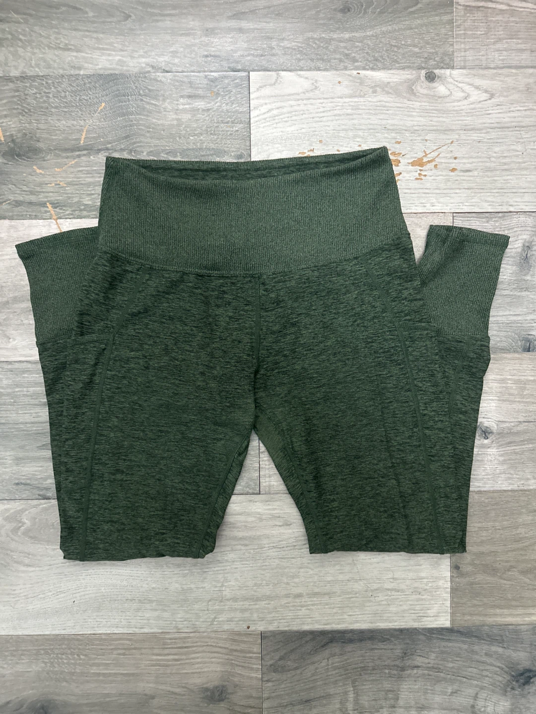 Green Heathered Leggings