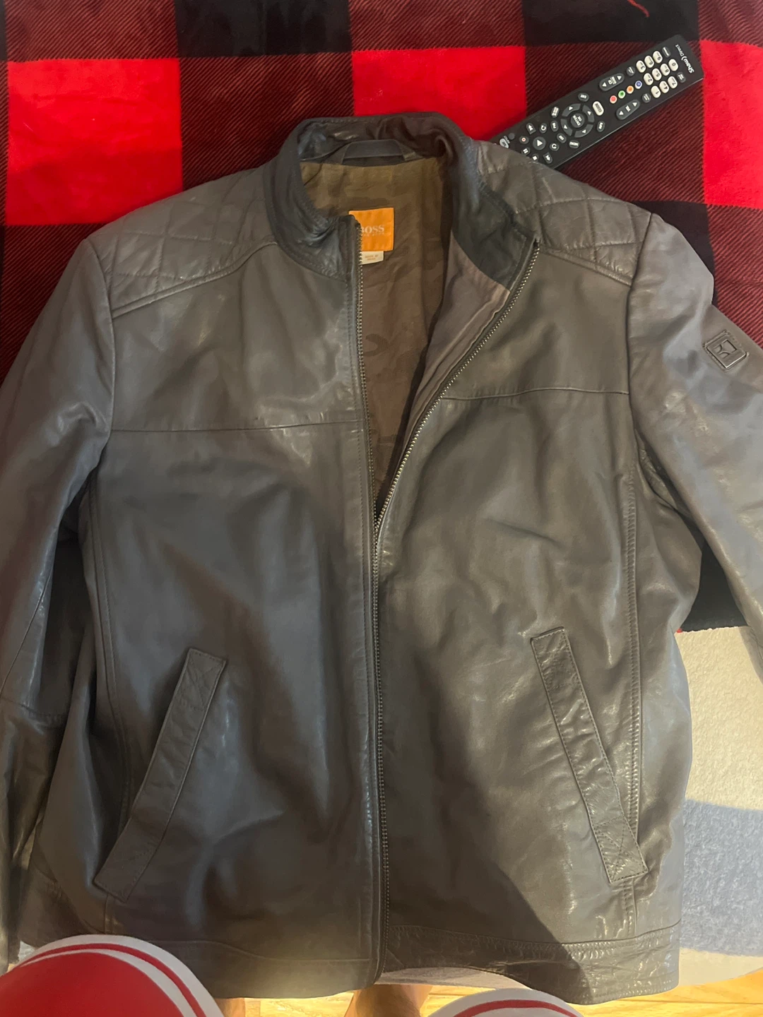 BOSS Hugo Boss Men's Leather Jacket