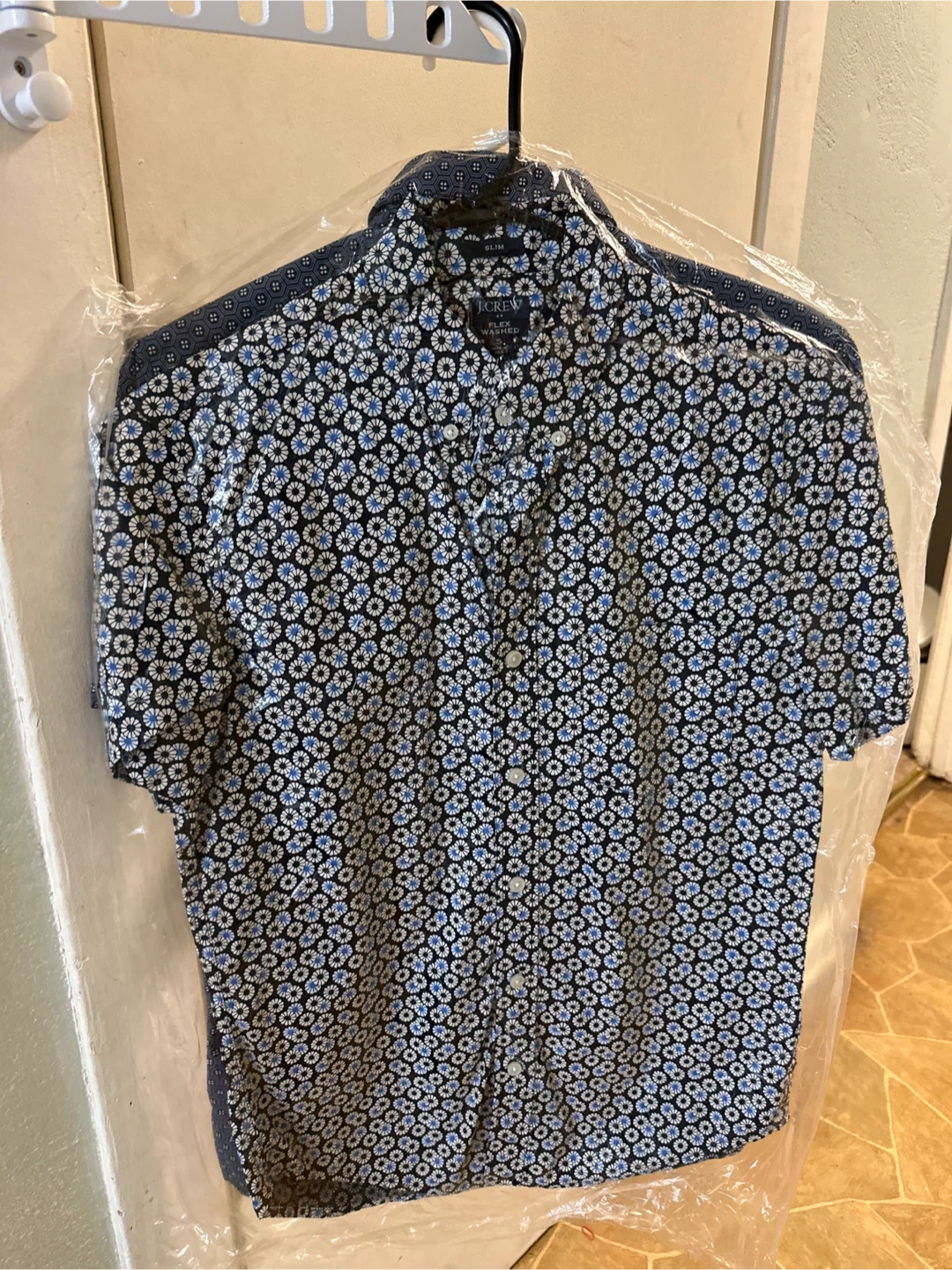 J. Crew Slim Fit Short Sleeve Button-Up Shirt - Size S