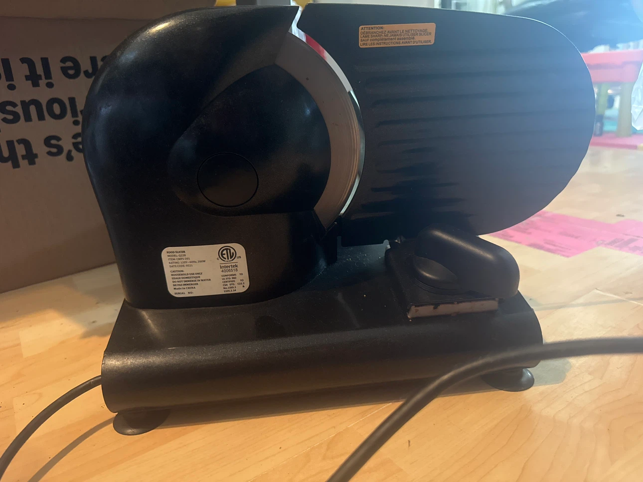 Food Slicer Black - photo 3