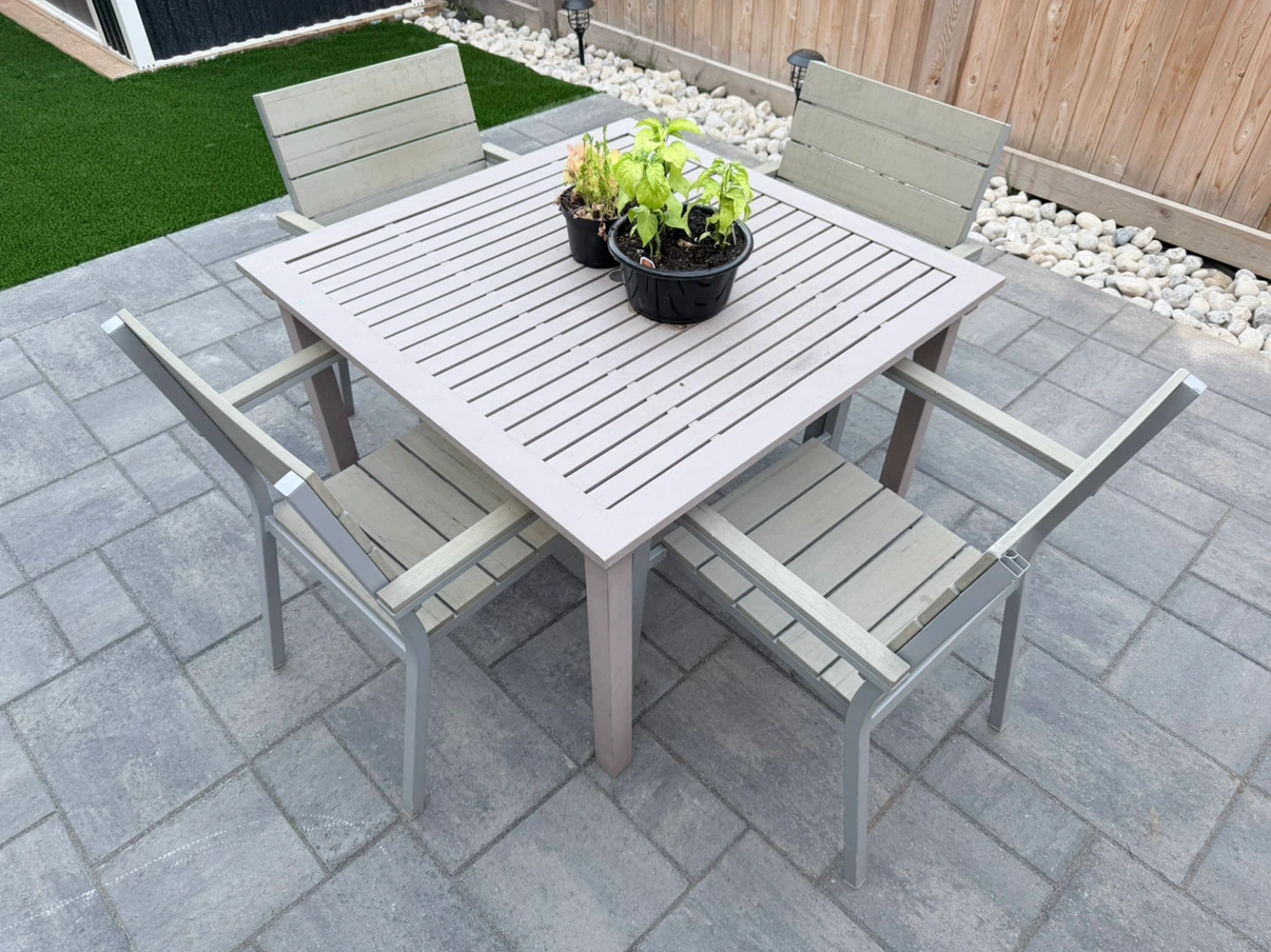 Outdoor Dining Set - Table and 4 Chairs