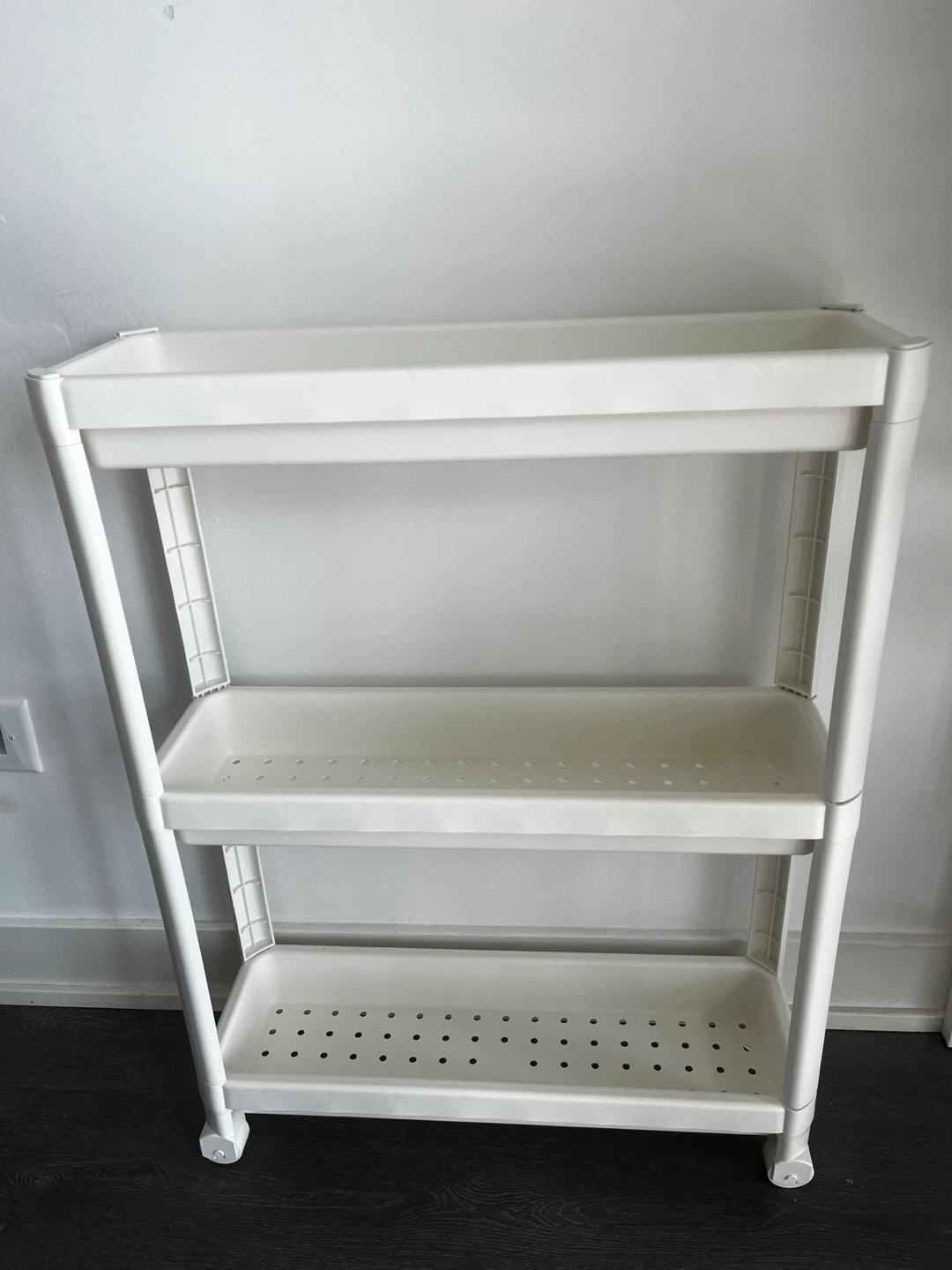 White 3-Tier Storage Cart