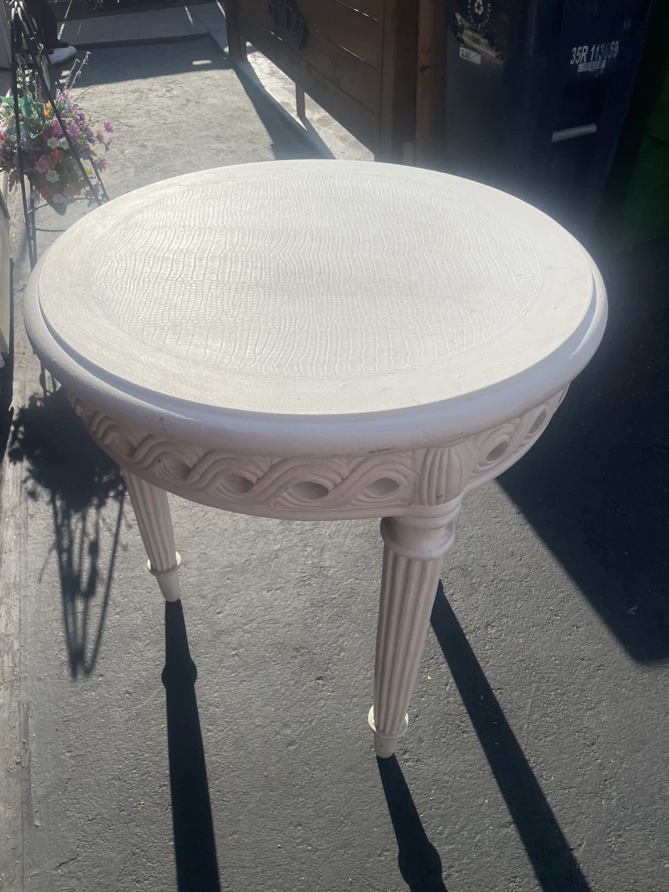 Wooden side table