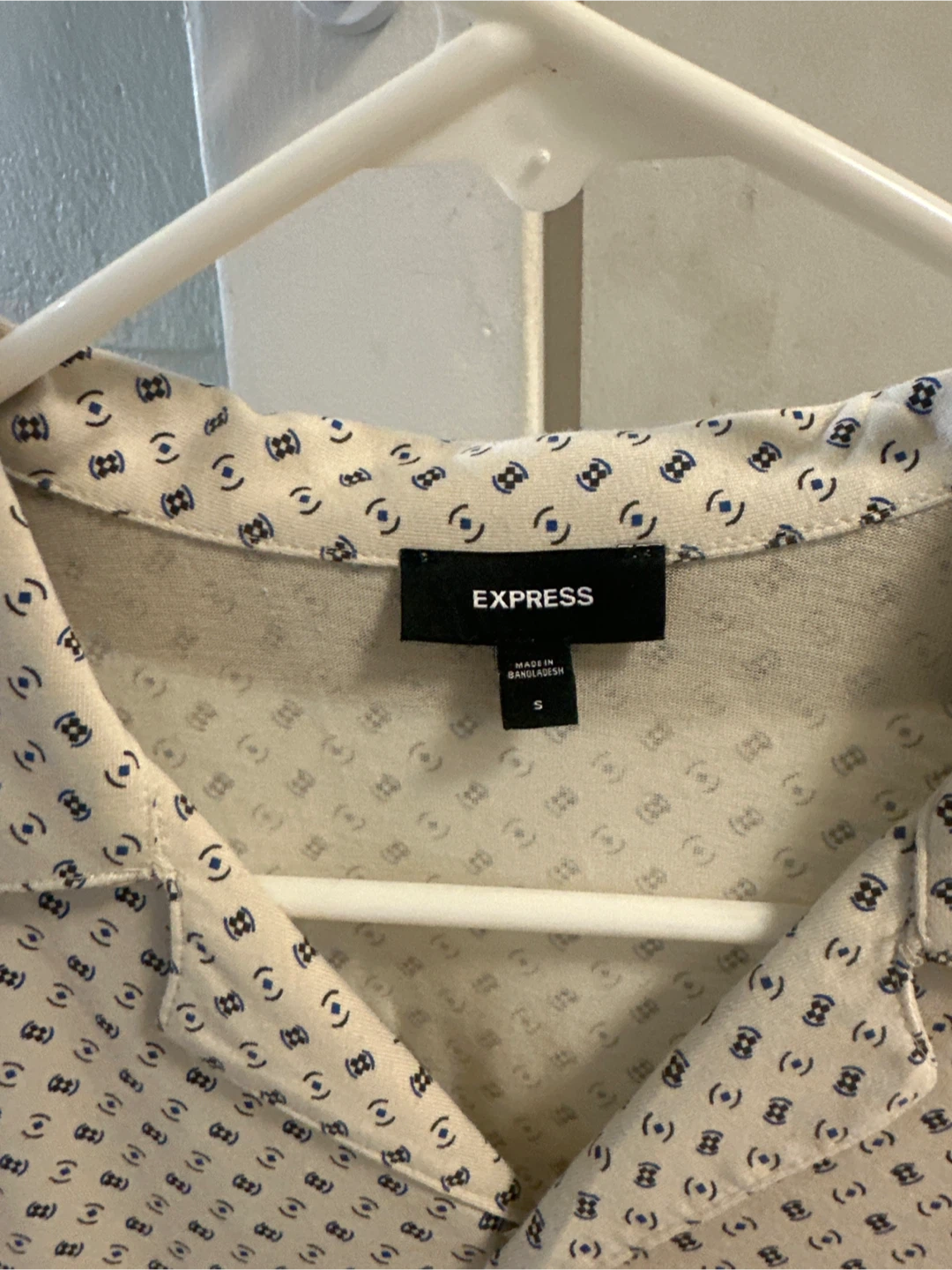 Express Men's Short Sleeve Button-Up Shirt Size S - photo 2