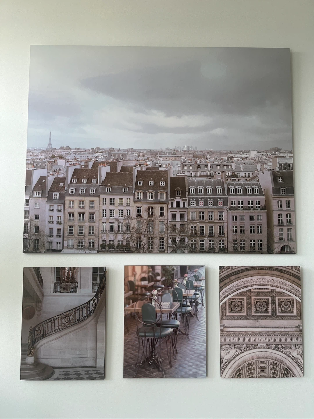 Set of Paris themed wall art prints