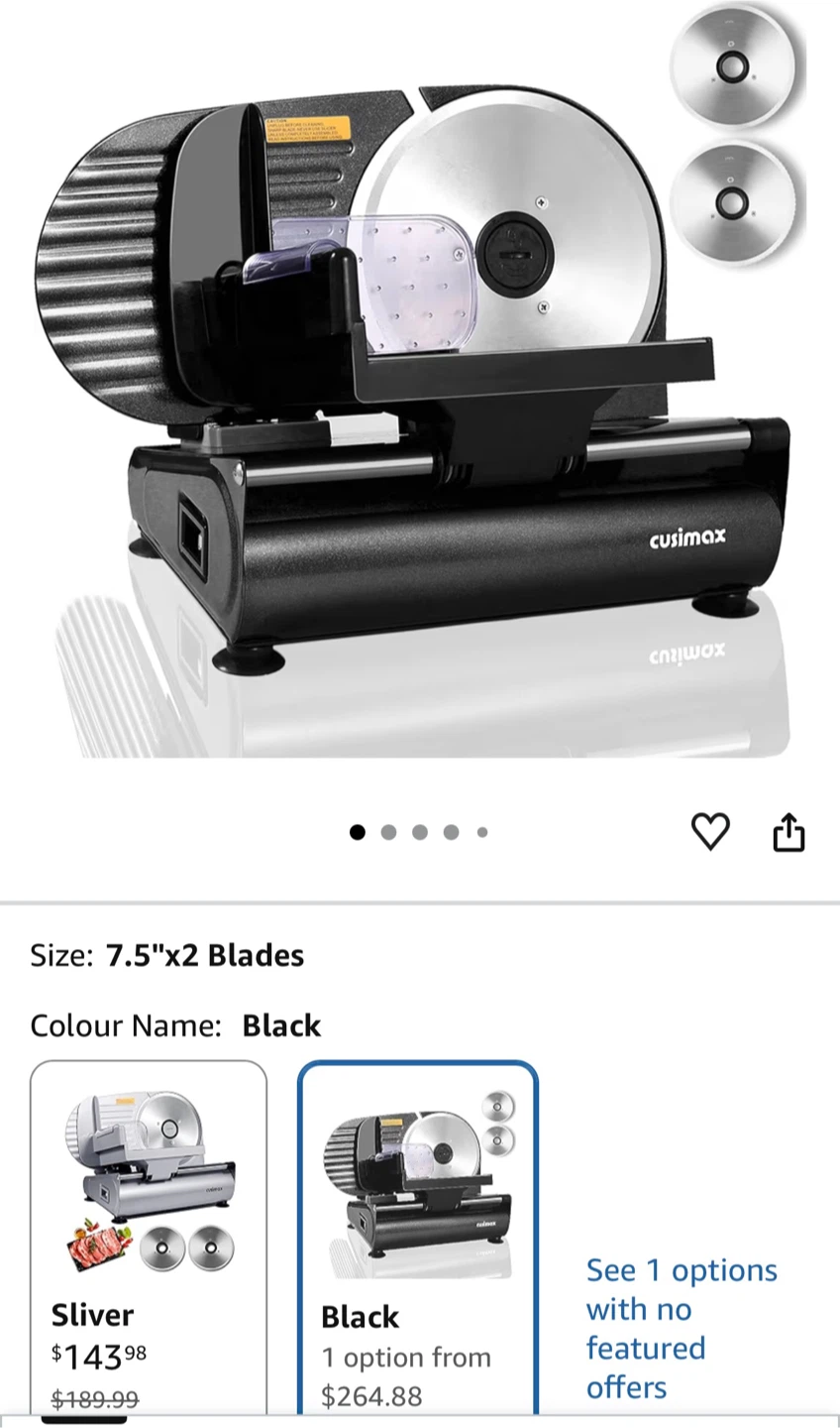 Food Slicer Black