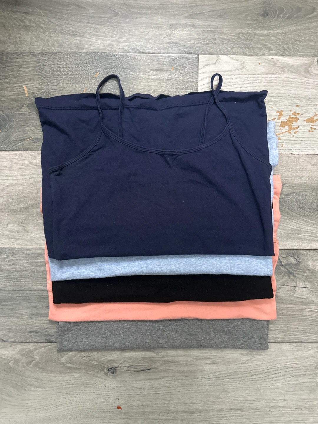 Stack of Women's spaghetti strap Camisoles