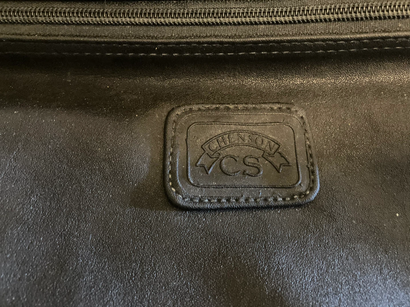 Black Leather Messenger Bag - photo 3