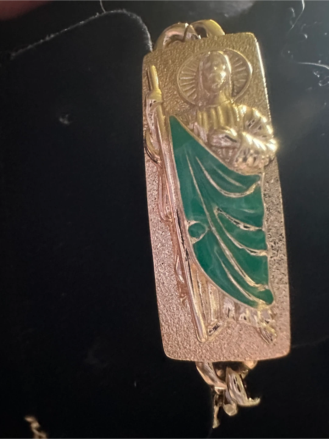14k Gold laminated Saint Jude Bracelet - photo 2