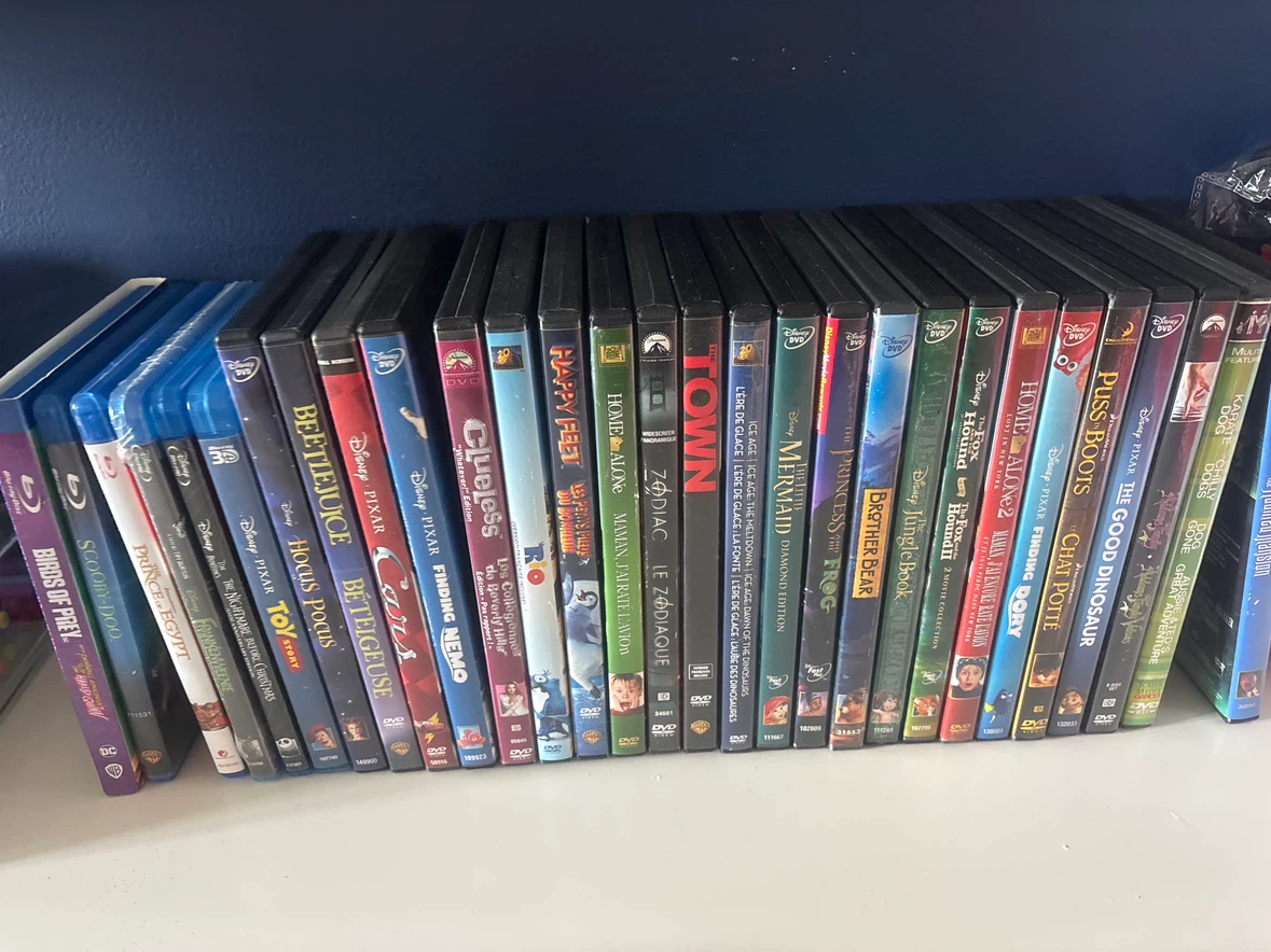 Blu-ray and DVD movies