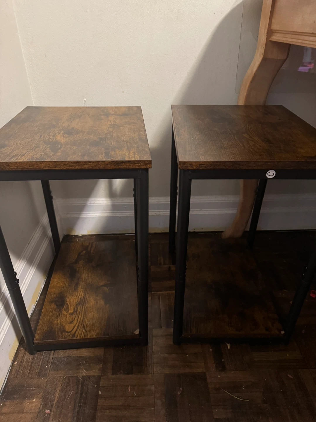 Brand New Set of 2 VASAGLE Side Tables / Nightstands (Assembled) - photo 4