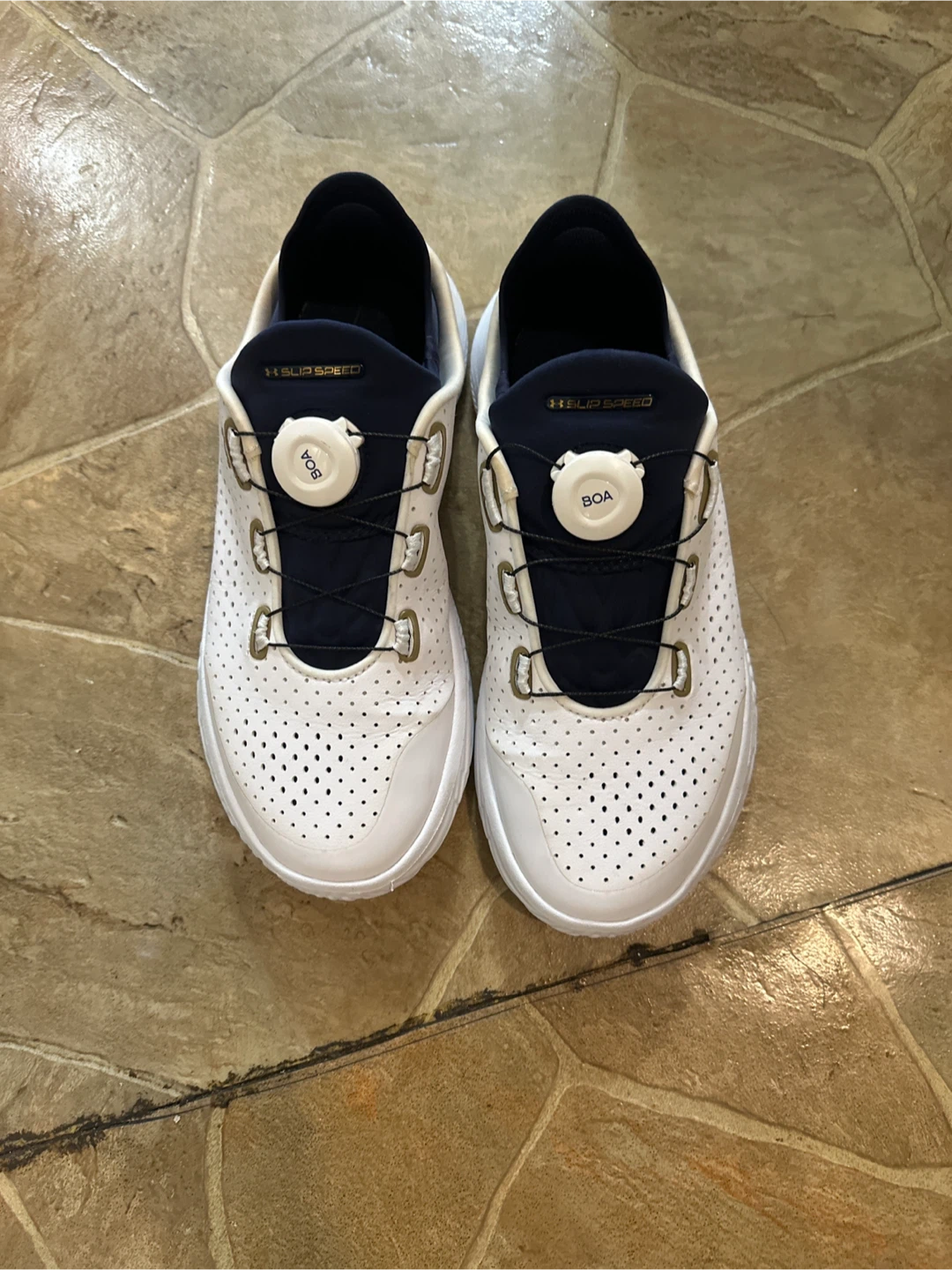 Under Armour Slip Speed BOA White Golf Shoes