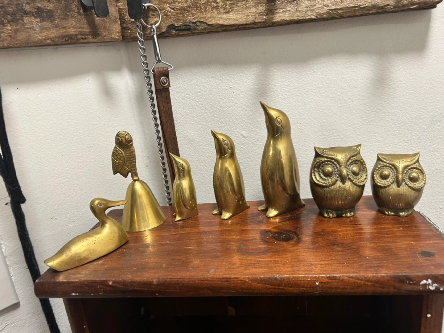 Vintage Brass Animal Figurines and Bell - photo 2