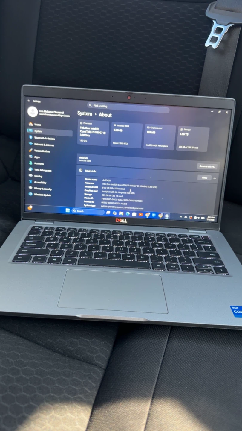 Dell Laptop - 11th Gen Intel Core i7