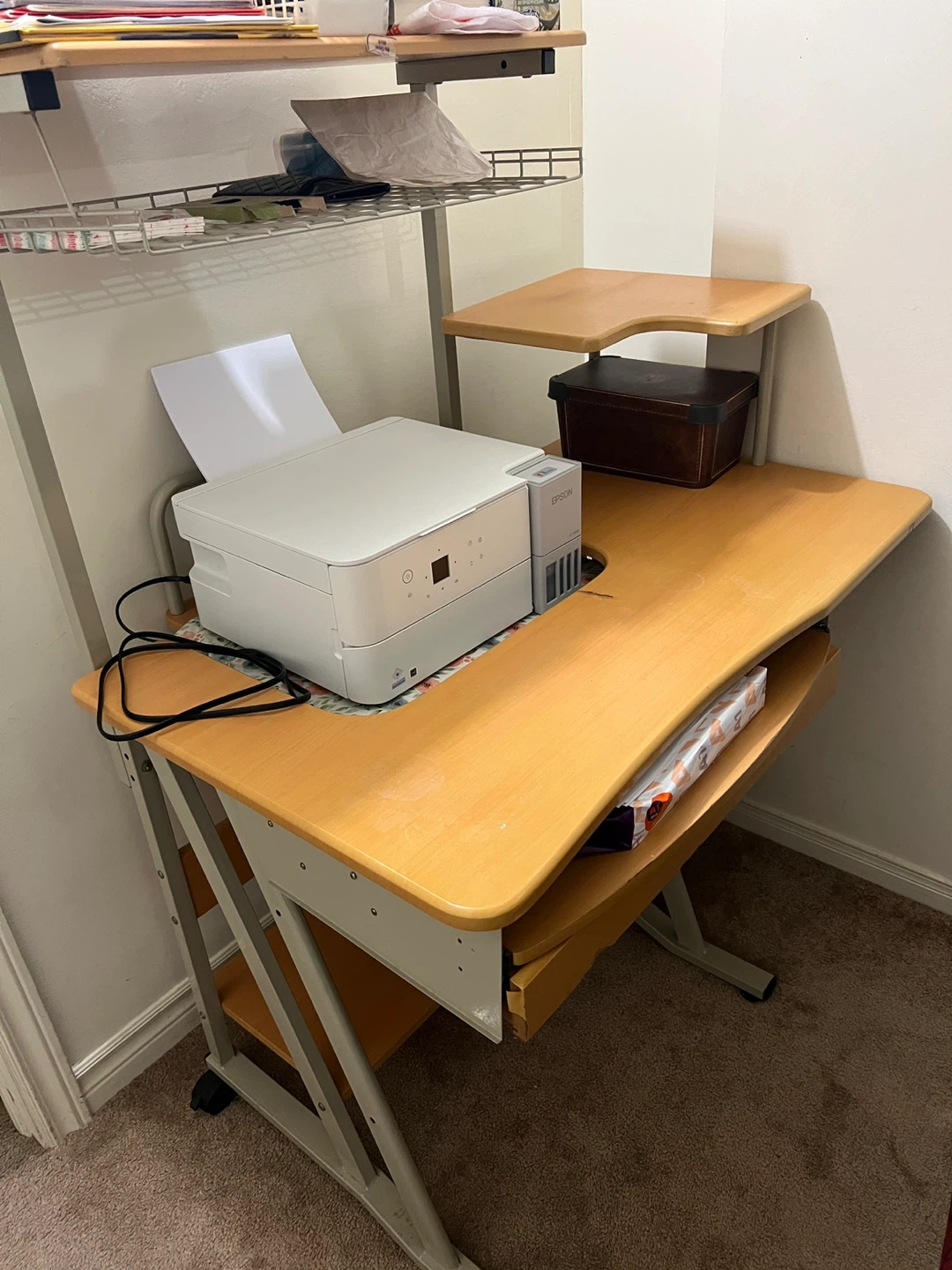 Computer Desk with Shelving