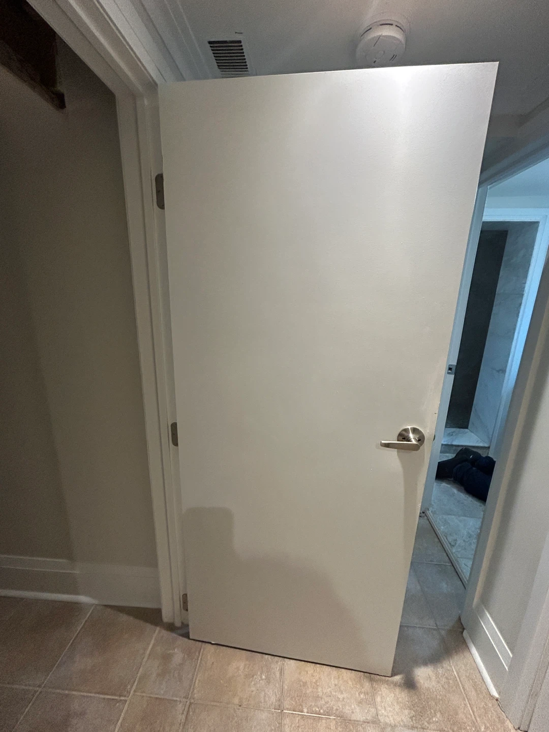 White Interior Door with Lever Handle - photo 3