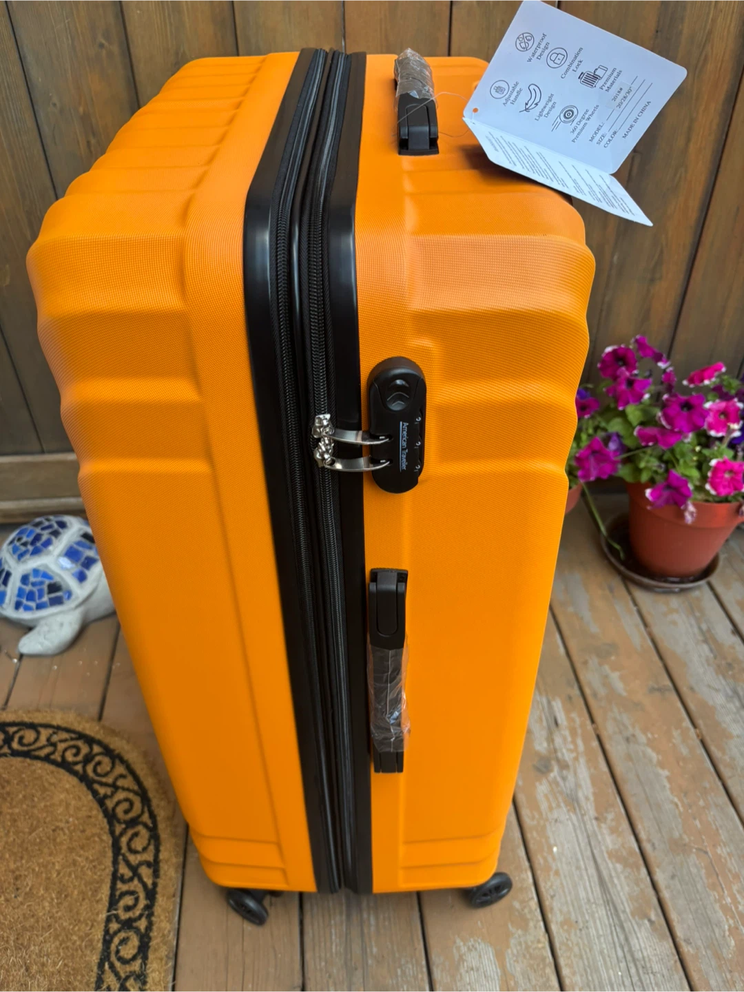American Tourister Orange Hardside Luggage - photo 3