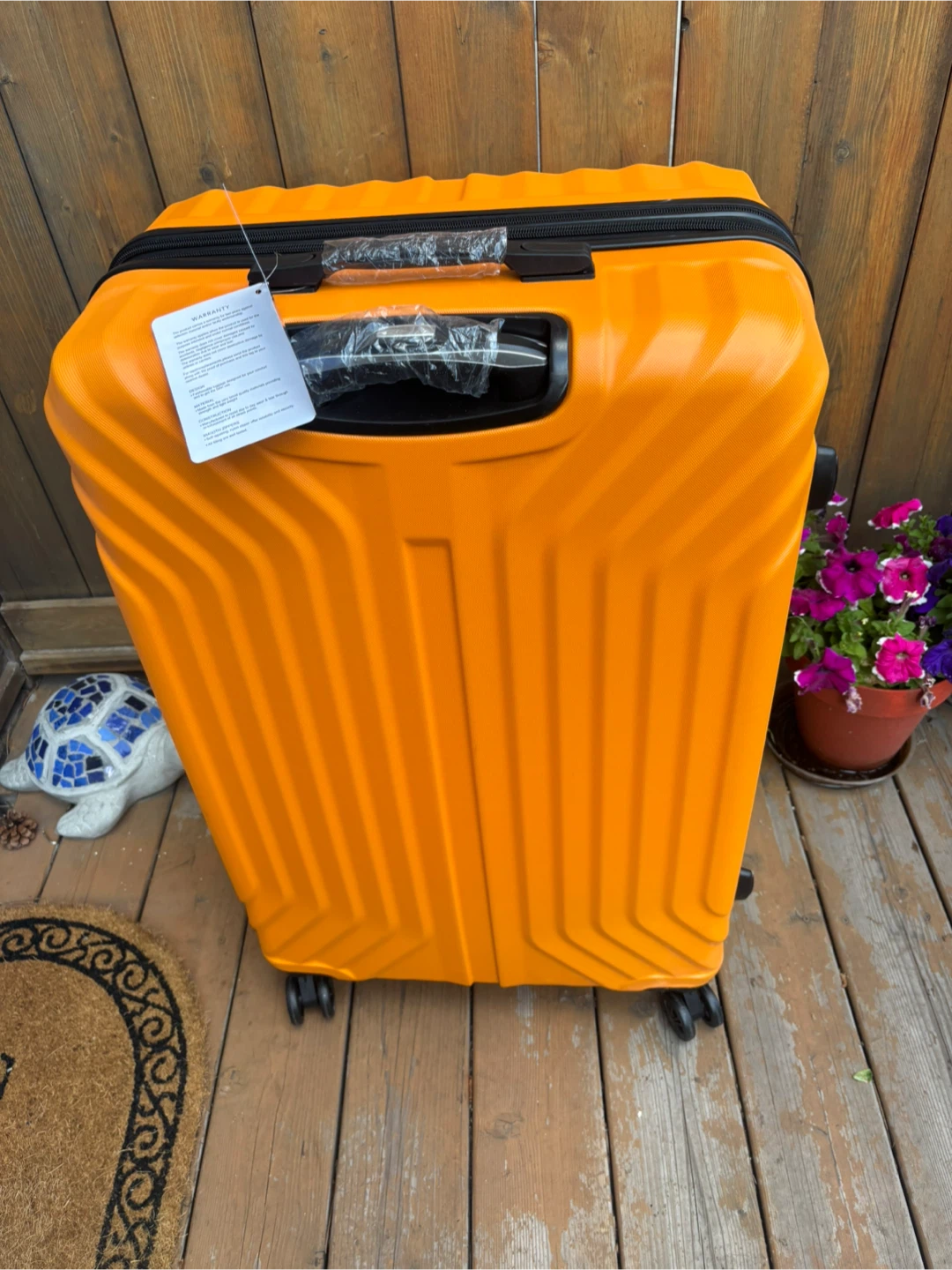 American Tourister Orange Hardside Luggage - photo 4
