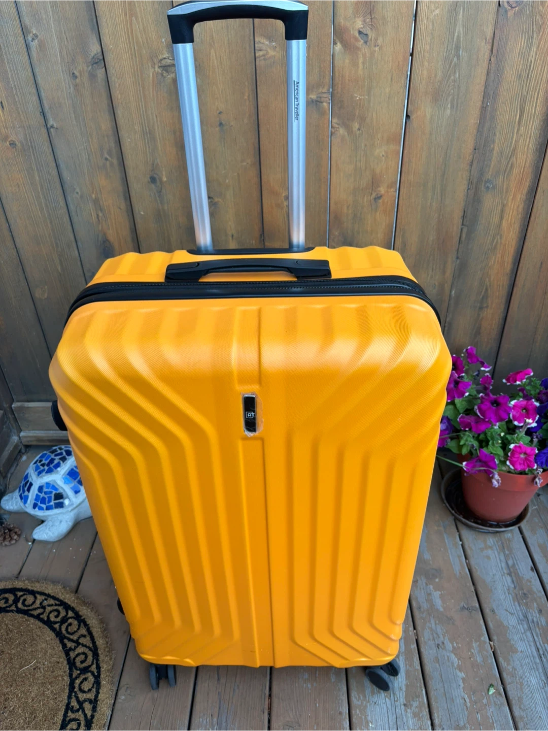 American Tourister Orange Hardside Spinner Luggage - photo 2