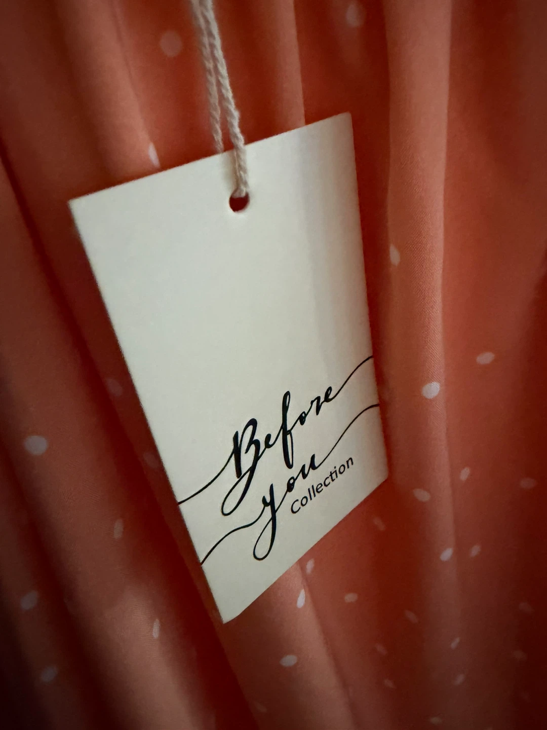 Before You Collection Orange Polka Dot Dress - photo 4