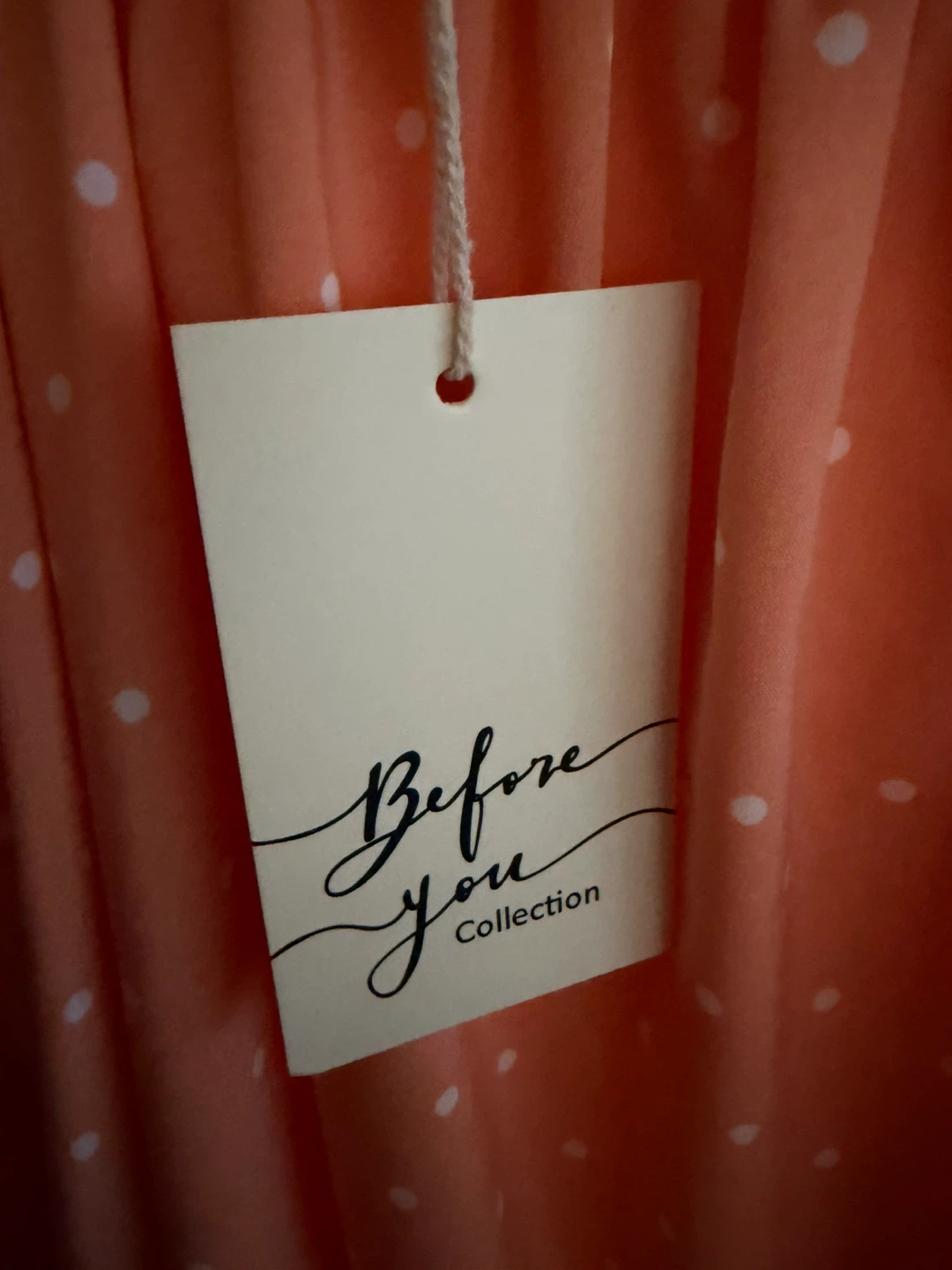Before You Collection Orange Polka Dot Dress - photo 5