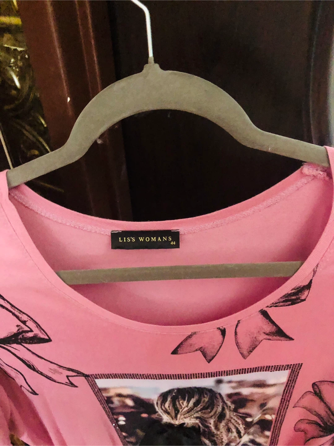 LISS WOMANS Pink Graphic T-Shirt L - photo 3