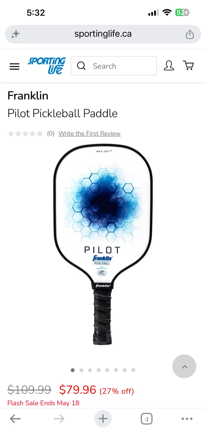 Franklin Pilot Pickleball Paddle (bundle of 2)