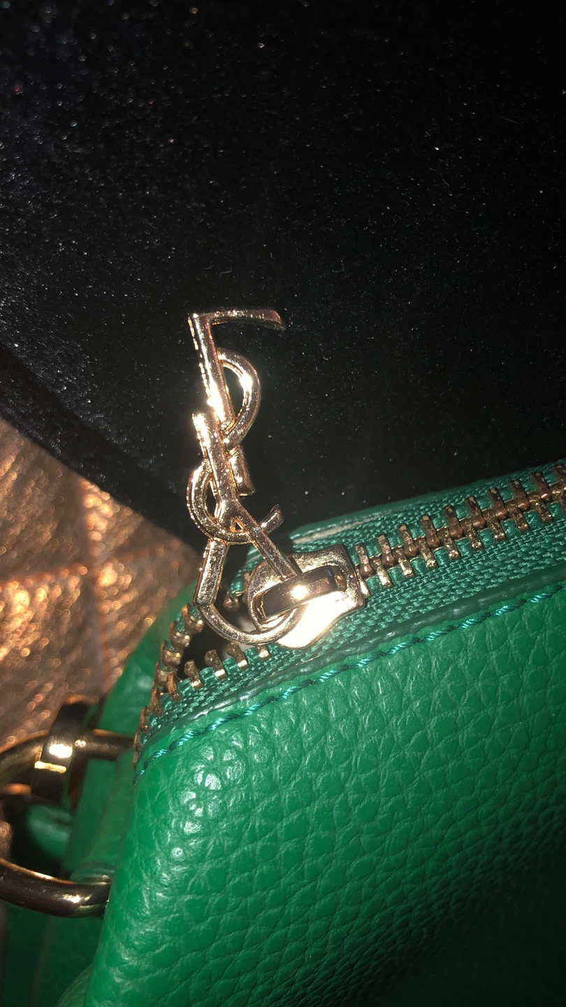 Yves Saint Laurent Green Leather Shoulder Bag - photo 3