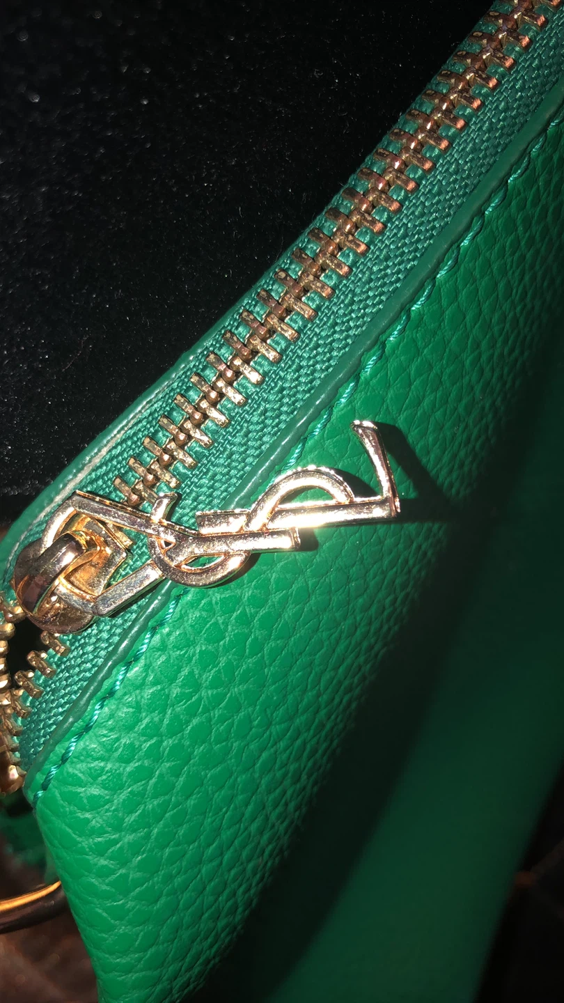 Yves Saint Laurent Green Leather Shoulder Bag - photo 4