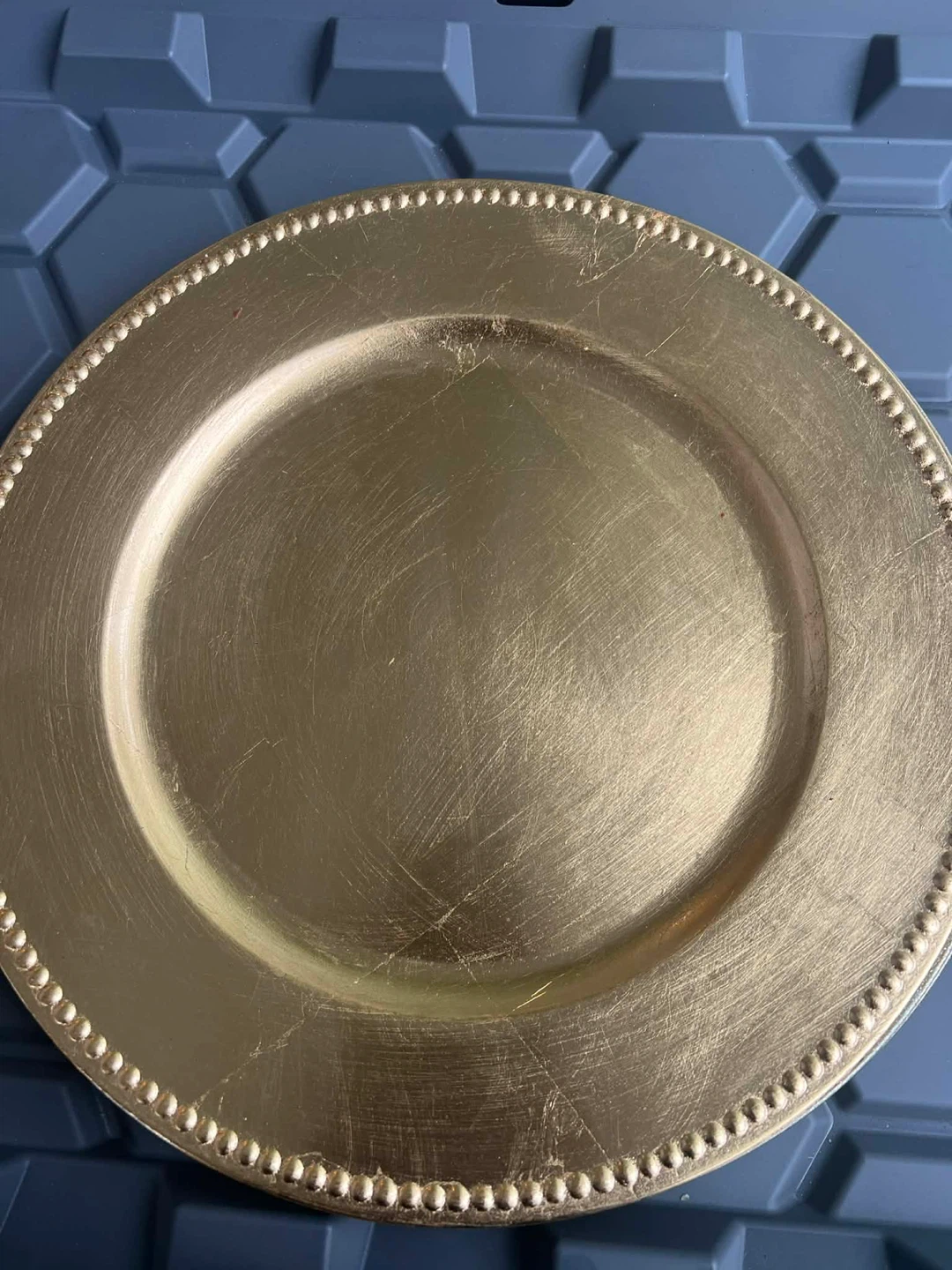 55 pcs. Assorted Gold Charger Plates