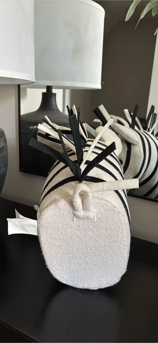 Felt Animal Head Wall Decor (Tiger and Zebra) - photo 2