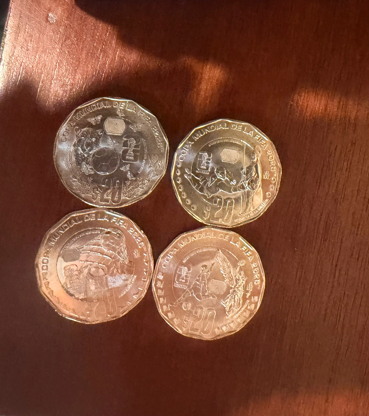 Mexican 20 Peso Coins - FIFA 2026 world cup