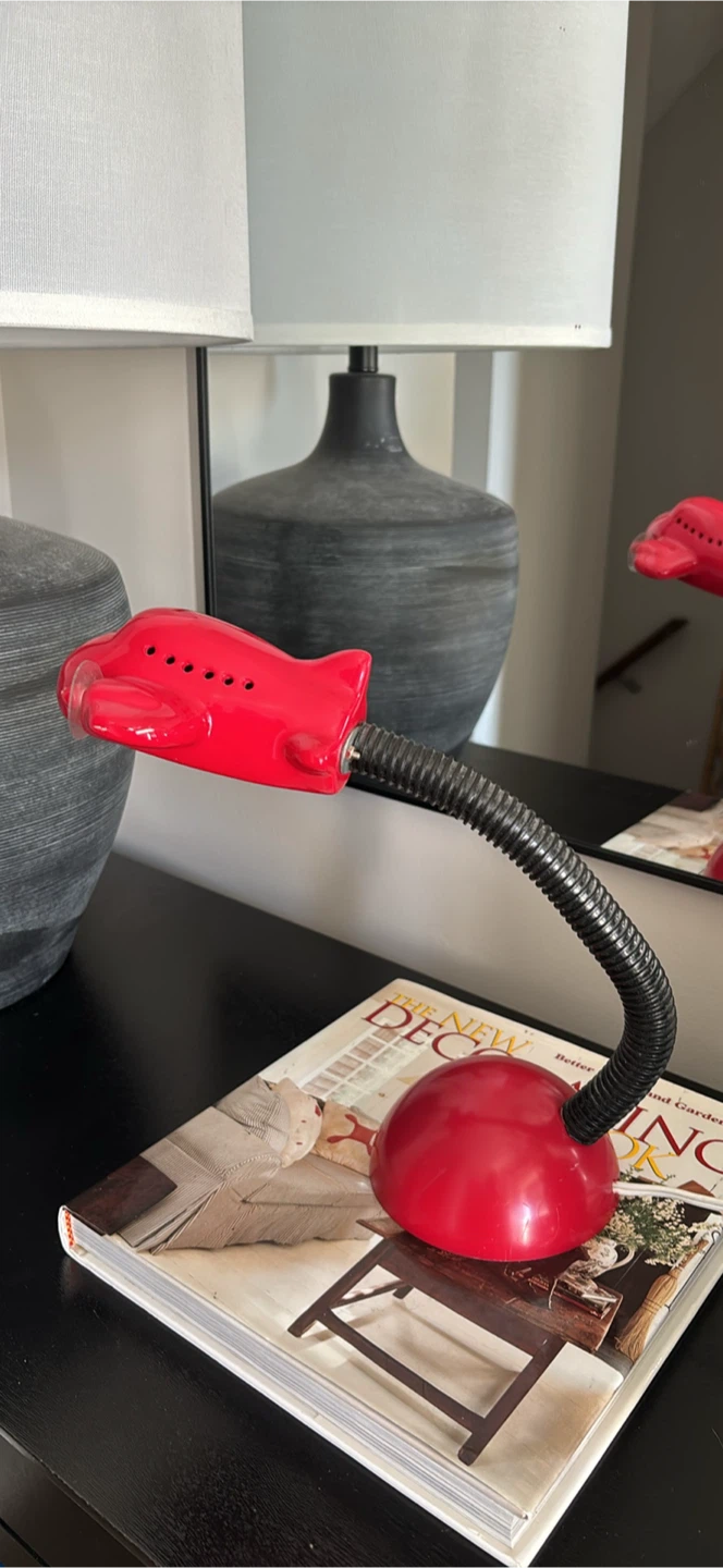 Red Airplane Desk Lamp