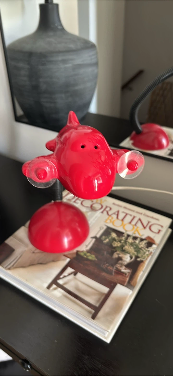 Red Airplane Desk Lamp - photo 2