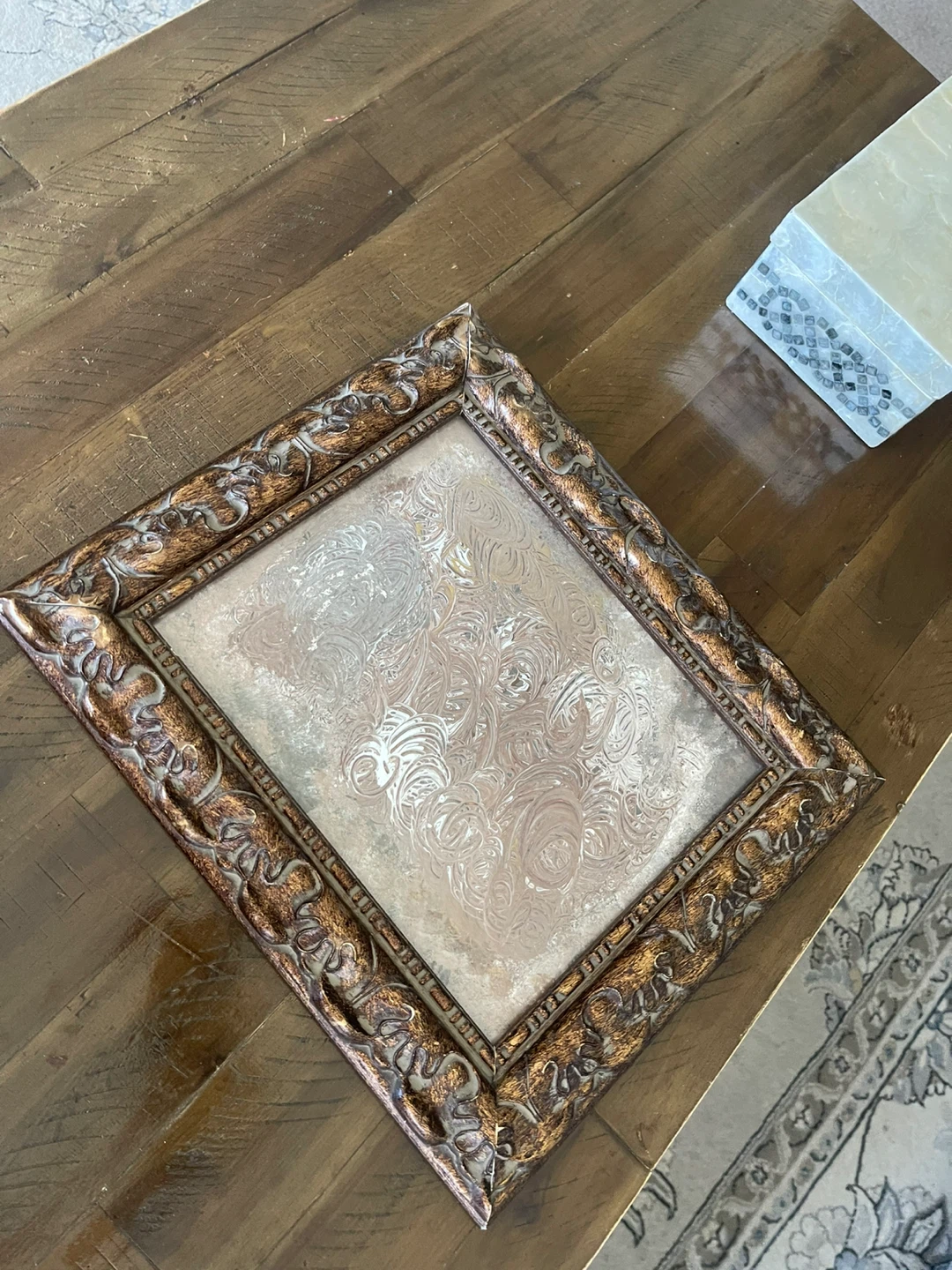 Ornate wooden Decorative Picture Frame with art work - photo 2