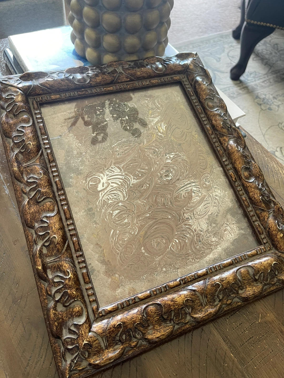 Ornate wooden Decorative Picture Frame with art work