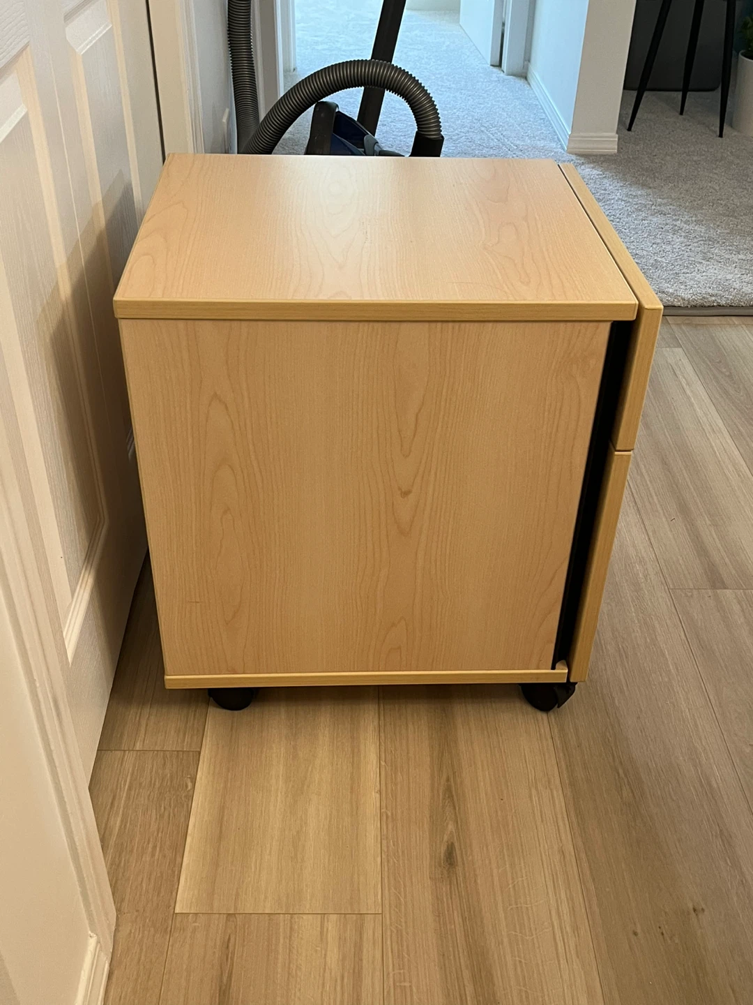 Mobile 2-Drawer Wood Filing Cabinet with Lock - photo 5