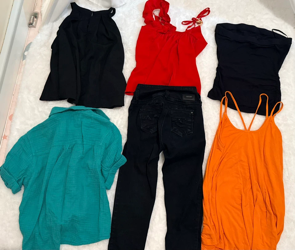 Women's Clothing Tops, Jeans, shirts, strapless etc